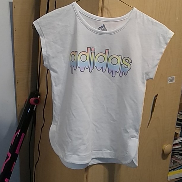 Adidas Big Girls Side Slit T-Shirt - Picture 5 of 7